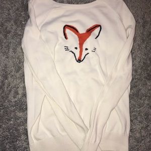 🦊fox print cozy sweater🦊